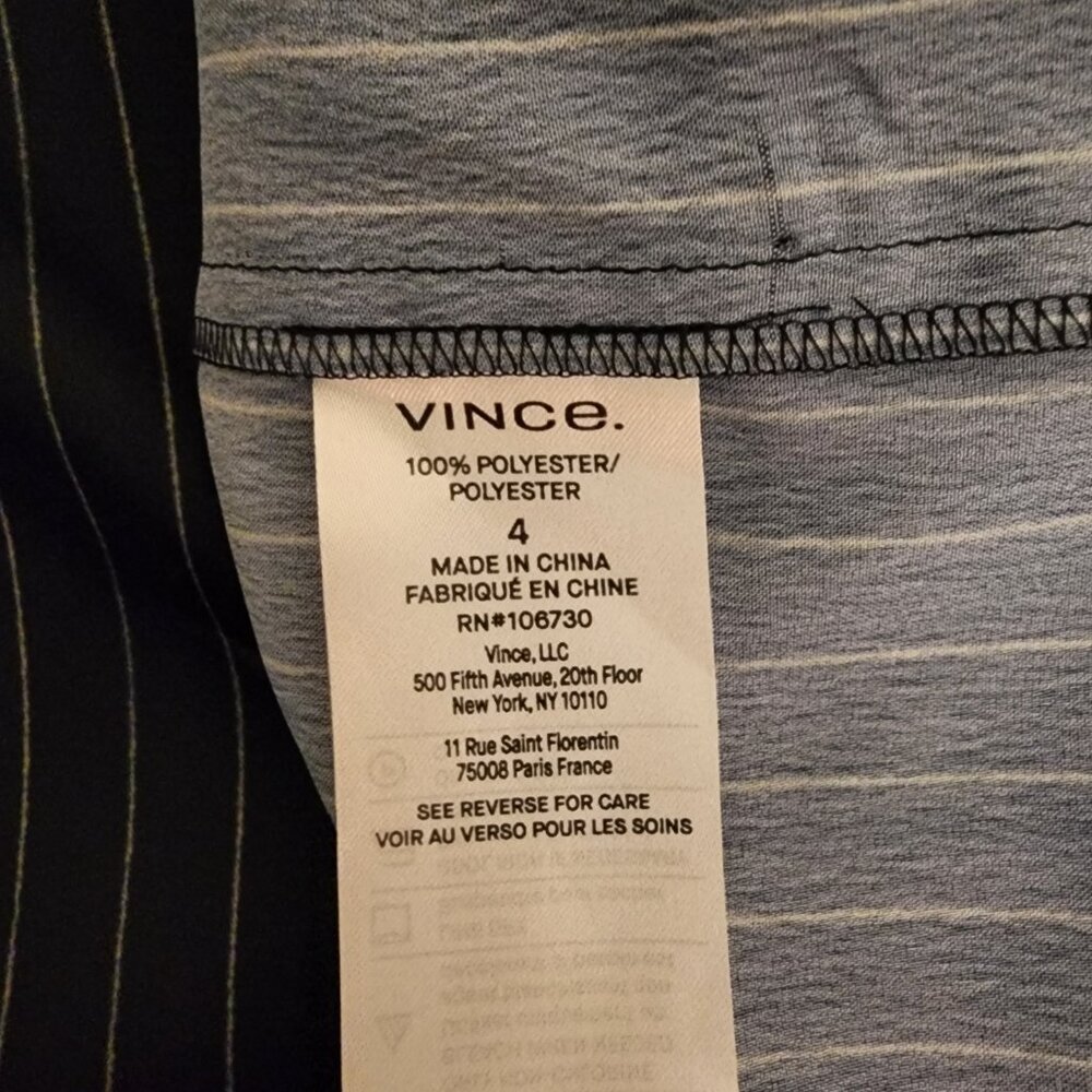 Vince Long Pencil Skirt NWT Black Size 4 - Picture 8 of 9